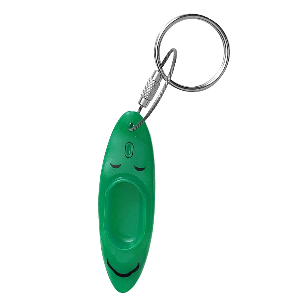 PVC Kayak Keychain Canoe Boat SUP Key Holder Hanging Tool with Stainless Steel Screw Lock Key Ring, Split Ring - Choose Colors