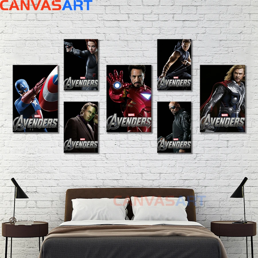 Холст Искусство HD картины Мстители персонаж Postersr настенные для гостиной холст по