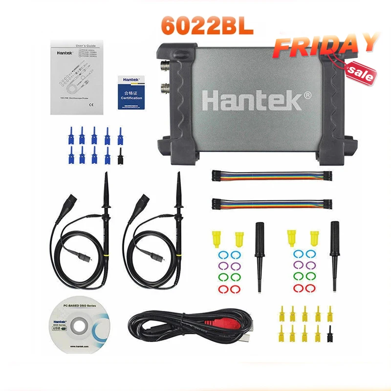 Портативный USB осциллограф Hantek 6022bl цифровой портативный с 16 канальным