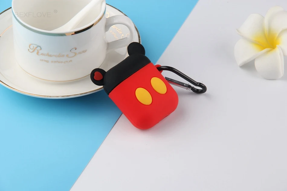 Чехол для наушников для Airpods, чехол с милым мультяшным котом и Мышкой, чехол для наушников для Apple Air pods 2 Earpods 3D Bear, аксессуары для наушников