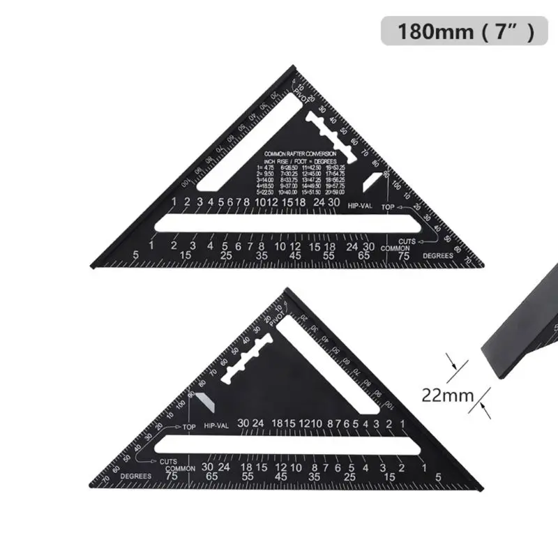 7 12 Liga de Alumínio Triangular Polegada