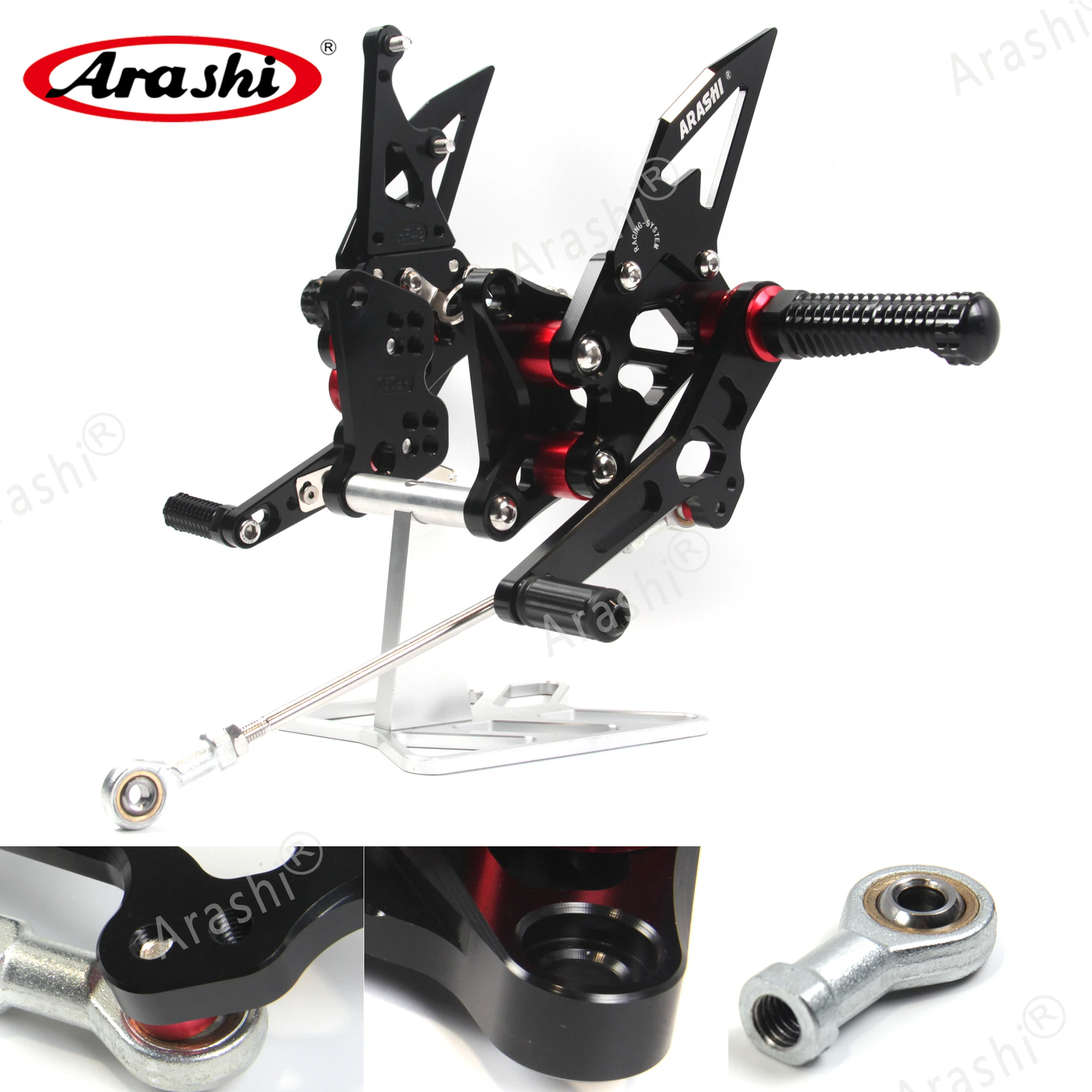 Arashi для SUZUKI GSXR 1300 Hayabusa 2008 - 2017 CNC Rider регулируемые подставки ног 2009 2010 2011 2012 2013