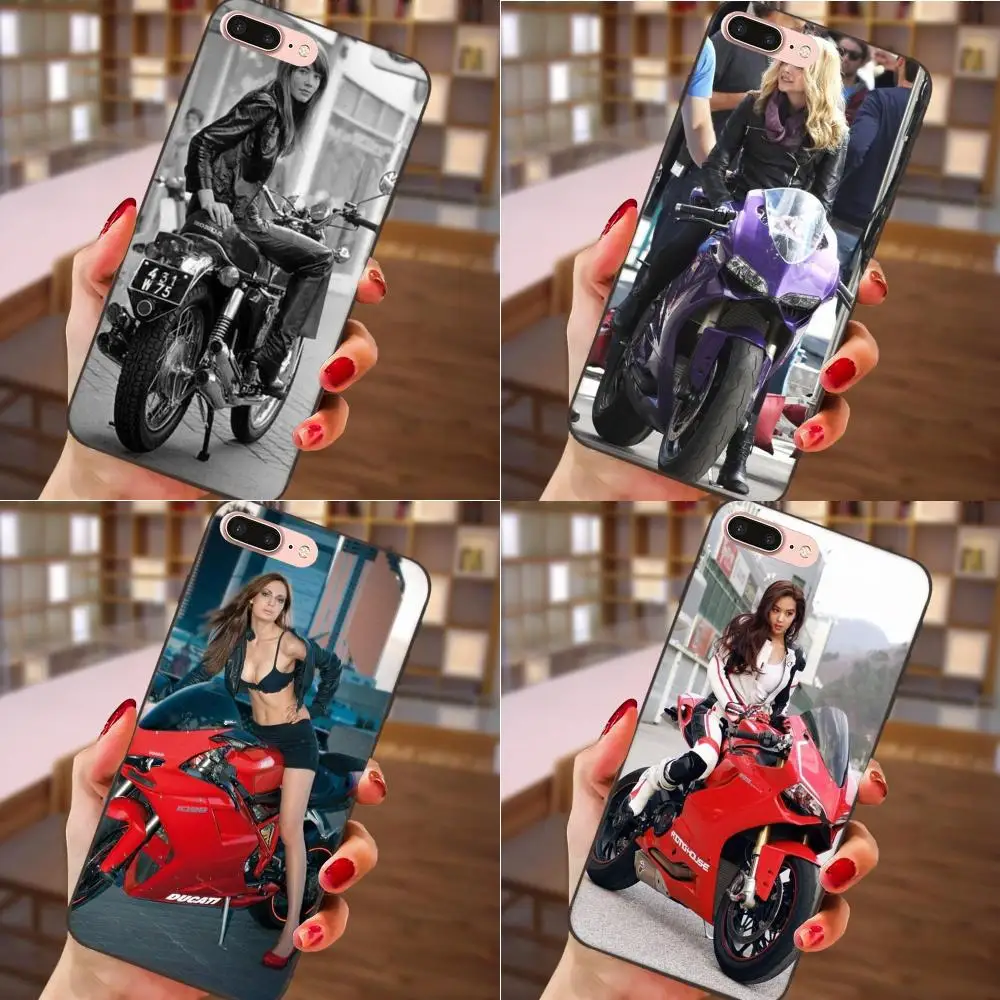 Woman Power Rider Motorcycle Black Soft Shell For Samsung Galaxy A3 A5 A6 A6s A7 A8 A9 Star Plus 2016 2017 2018 | Мобильные телефоны