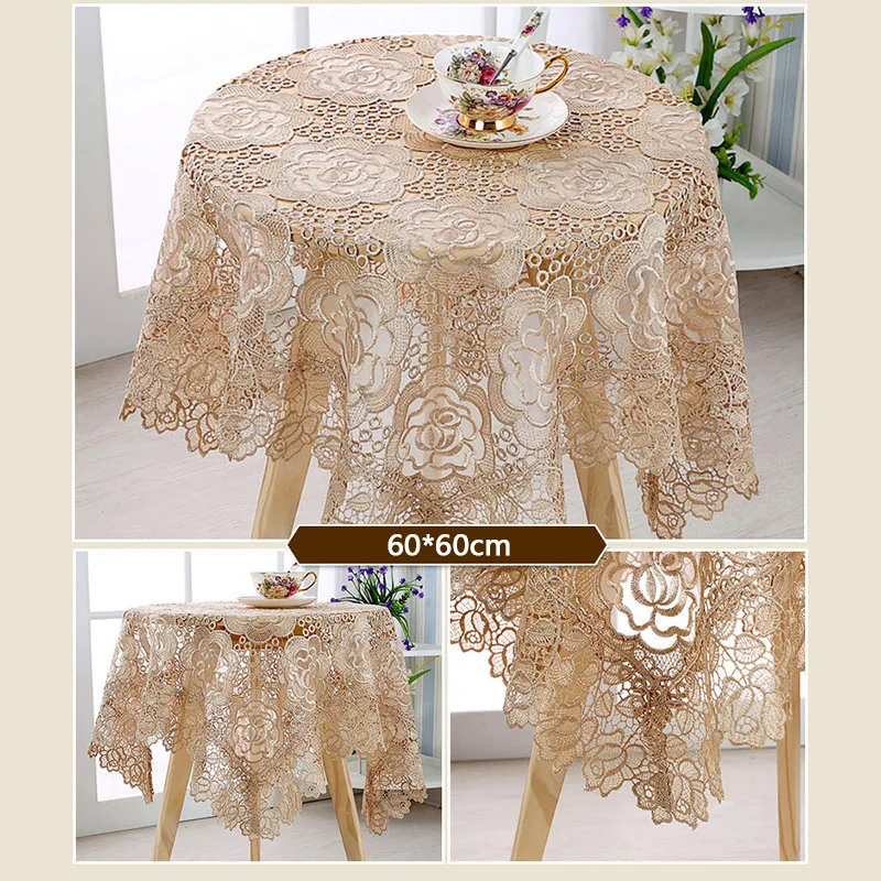 Xmas Runner Table Tablecloth Home Party Decor Tea Dining Television Elegant Vintage Hollow