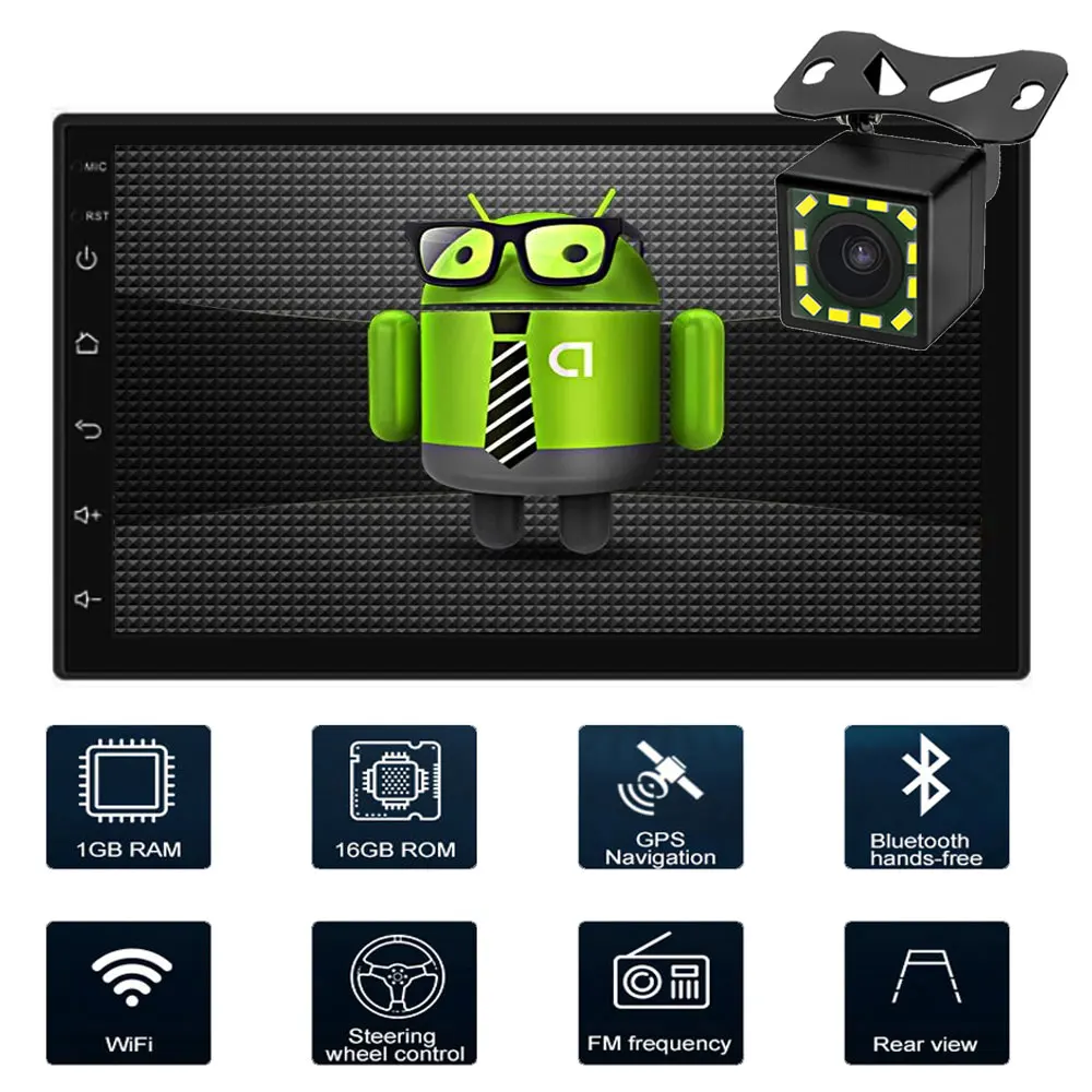 

Universal 2 din android car radio autoradio coche central multimidia Player audio stereo Video GPS Mirror-link touch screen
