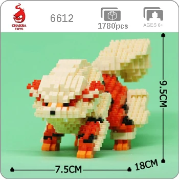Arcanine Карманный Монстр Пикачу Venusaur Blastoise мини строительство алмаз маленькие блоки игрушка Charizard Gyarados Snorlax Jigglypuff без коробки - Цвет: Arcanine