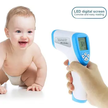 

Forehead Non Contact Quick Response Three Backlight Infrared Digital Display Thermometer Temperature Measurement Tool For 32-42°