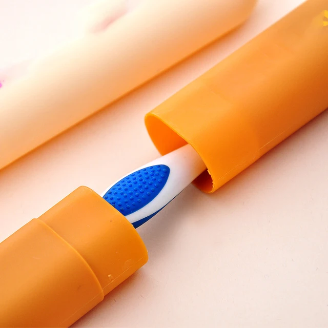 Utazási Fogkefe Doboz Hordozható Fogmosás -Kefe Fedél Szerelmesei Rajzfilm Tárolódoboz Porálló És Lélegző Tok - Image 5