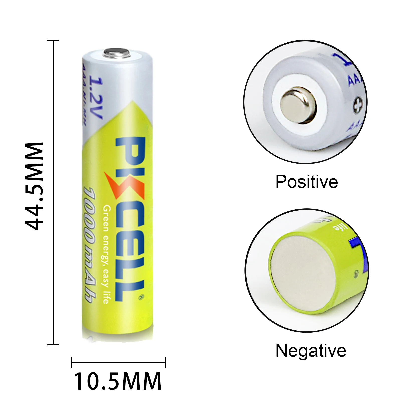 8Pcs PKCELL AAA Battery 1.2V Ni-MH AAA Rechargeable Batteries 1000MAH 3A aaa flashlight battery with 2PC AAA/AA Battery Holder 5