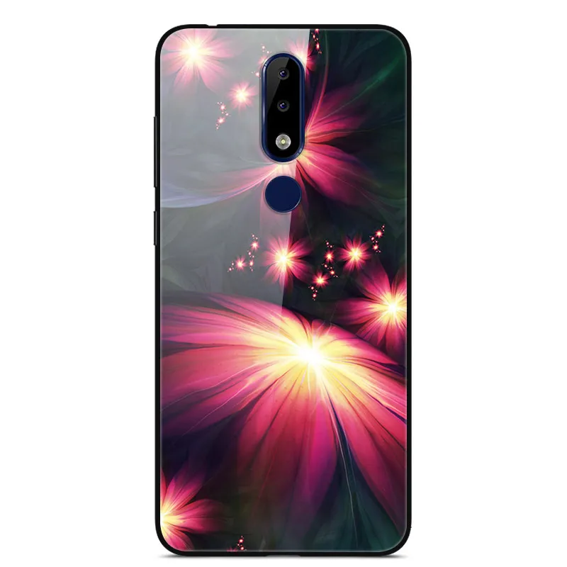 12 Для Nokia 5,1 Plus Чехол Жесткий закаленного стекла задняя Распечатать Чехол для Nokia 5,1 Plus X5 X 5 5,1Plus чехол Nokia5.1 Plus бампер - Цвет: 12