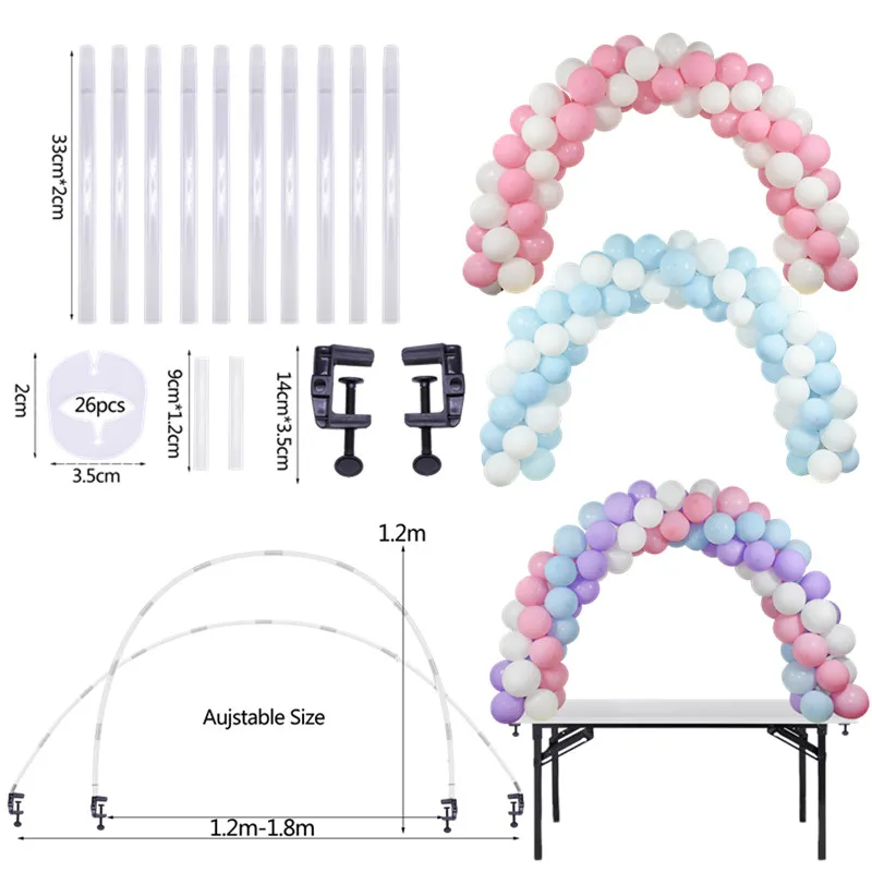 

1Set Balloons Holder Column Stand Birthday Party Balloon Chain Table Balloon Arch Kits Ballon Accessories for Wedding Decoration