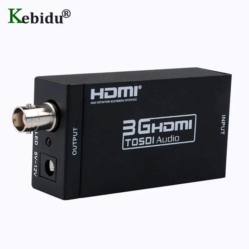 Мини 3g HDMI в SDI конвертер адаптер HD в BNC SDI/HD-SDI/3G-SDI 1080P Мультимедийный HD видео конвертер портативный