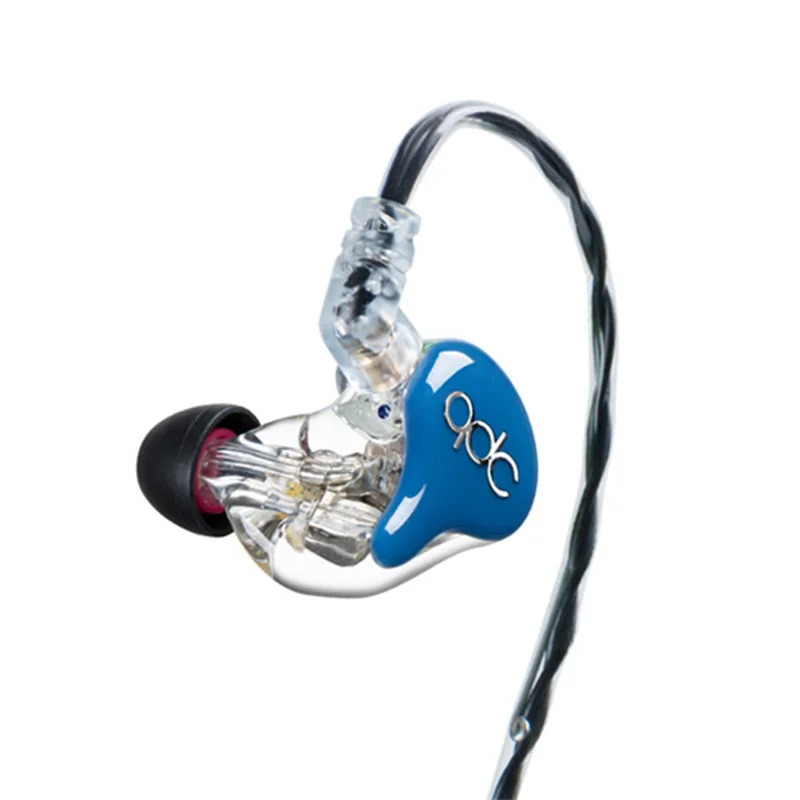 QDC HiFi 8 единиц сбалансированные арматурные наушники-вкладыши звукоизоляция сабвуфер наушники синий