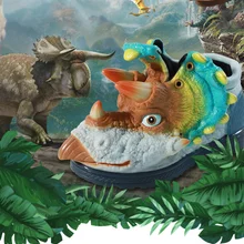 Зимние теплые детские кроссовки для малыша, детская обувь с 3D динозавром, детская обувь для скейтбординга, обувь для мальчиков и девочек, Уличная обувь для подиума