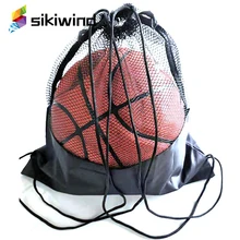 Черные баскетбольные сетчатые сумки, портативная спортивная сумка для тренировок на открытом воздухе, многофункциональная сумка для хранения волейбола, сетчатая сумка-Органайзер