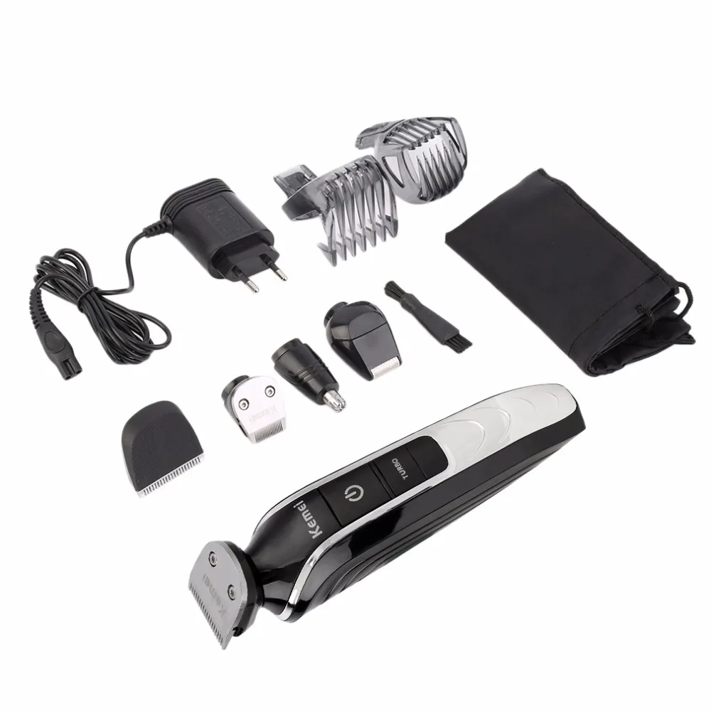 

High Quality Hair Clipper Razor Kemei 5 in 1 Electric Beard Cutter 360 Degree Hair Clipper Trimmer Shaving Haircut Tool