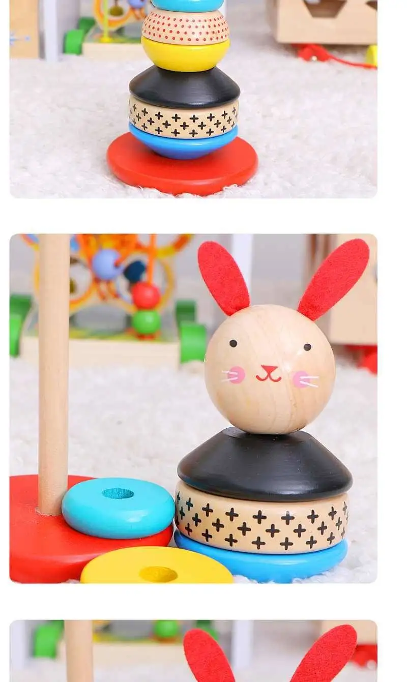 Brinquedos do Bebê Brinquedos de Madeira para Crianças Blocos de Construção Arco-íris Empilhador Criativo Montessori Brinquedo Educativo Crianças Presentes 9 High Quality Brinquedos e hobbies