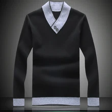 Осенний и зимний утепленный кашемировый свитер большого размера, 10 ярдов, черный пуловер, мужская одежда