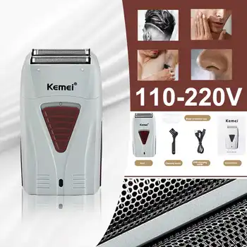 

Multi-function Electric Barber Finish Shaver USB Cordless Rechargeable Beard Razor Reciprocating Foil Mesh Shaving Machine