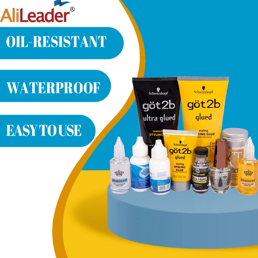 Quality Ultra Hold Lace Glue For Lace Wigs Hair Glue Remover Wax Stick Wig Super Hold Waterproof Wigs Liquid Alileade