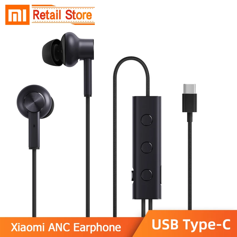 Оригинальные наушники Xiaomi type C ANC Hybrid 3 шт 2 класс шума Отмена 6 серия al-сплав