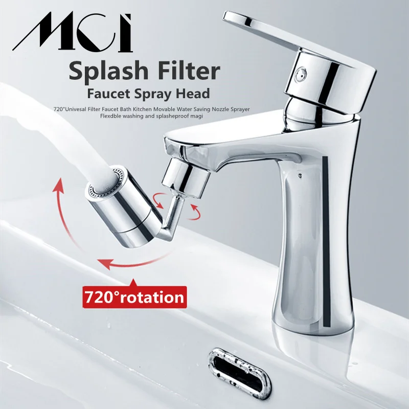 720 Degree Universal Splash Filter Faucet Spray Head Wash Basin Tap Extender Adapter Kitchen Tap Nozzle Flexible Faucets Sprayer Aerators Aliexpress
