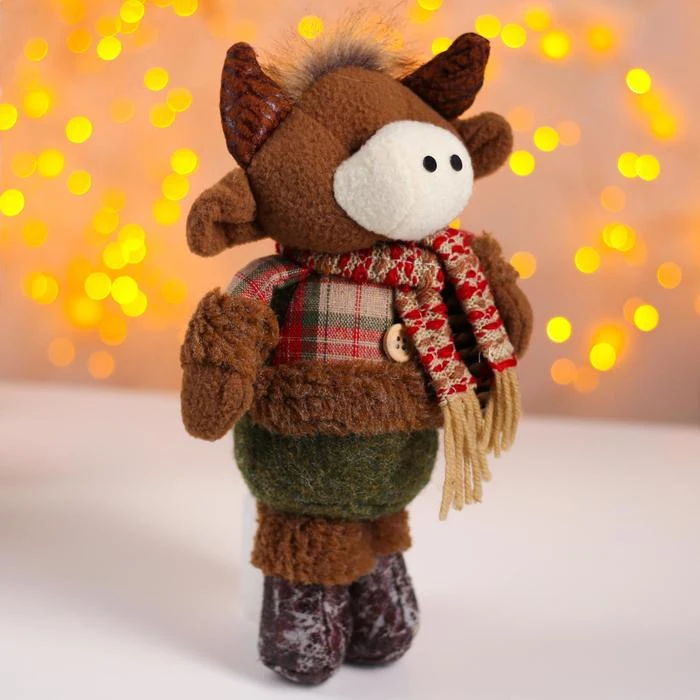 Мягкая игрушка Бычок с шишкой | Игрушки и хобби