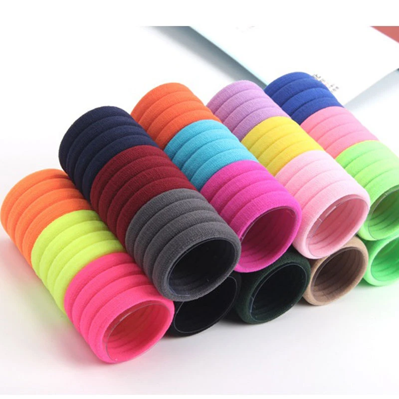 10 шт. 3 см красочные девушки эластичный держатель ленты для волос галстук резинки женские аксессуары для волос резинки для волос - Цвет: Random Color