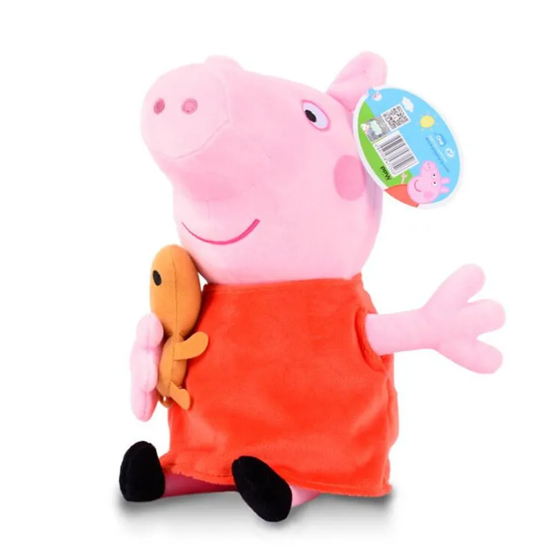 pepa Peppa игрушки "Свинка" Джордж, Свинка Пеппа, Семья friend19cm Мягкие плюшевые игрушки Семья партия игрушек со Свинкой Пеппой; ко дню рождения, подарки, украшения - Цвет: pepa