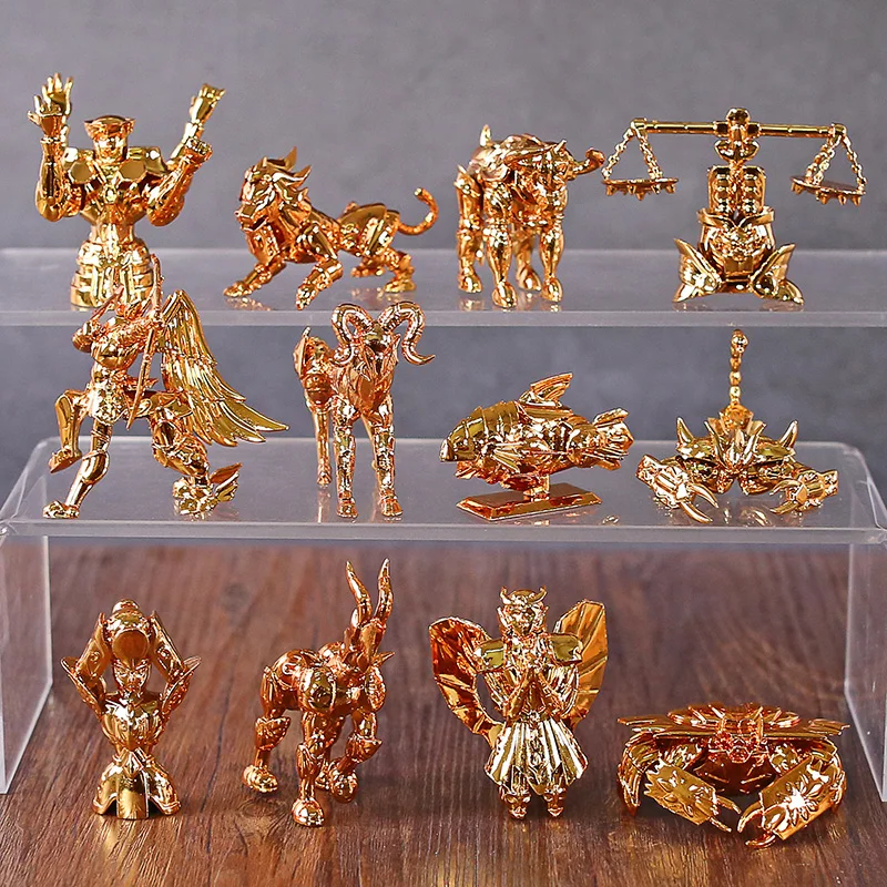 Настольные мини-фигурки из ПВХ Saint Seiya Золотые зодиаки настольные игрушки подарок