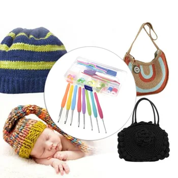 

53pcs Crochet Hooks Set Knitting Needle Organiser Case Kit Weave Yarn Craft Tool For Smooth Knitting