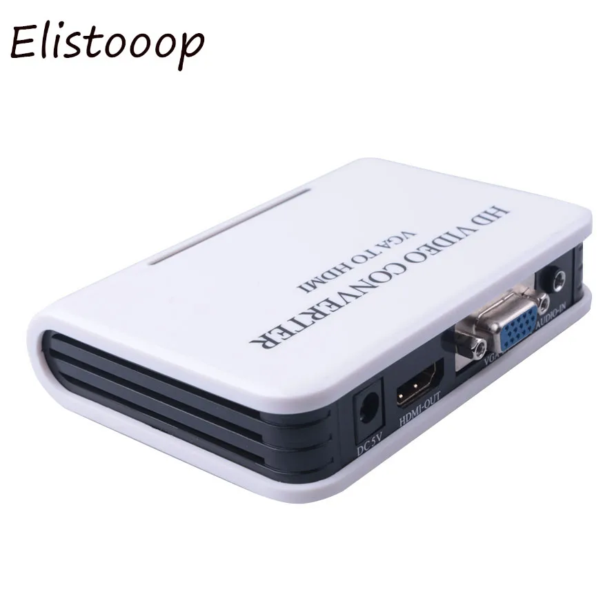 

1080P VGA to HDMI Converter With Audio Video Box Adapter for Notebook PC for HDTV Projector