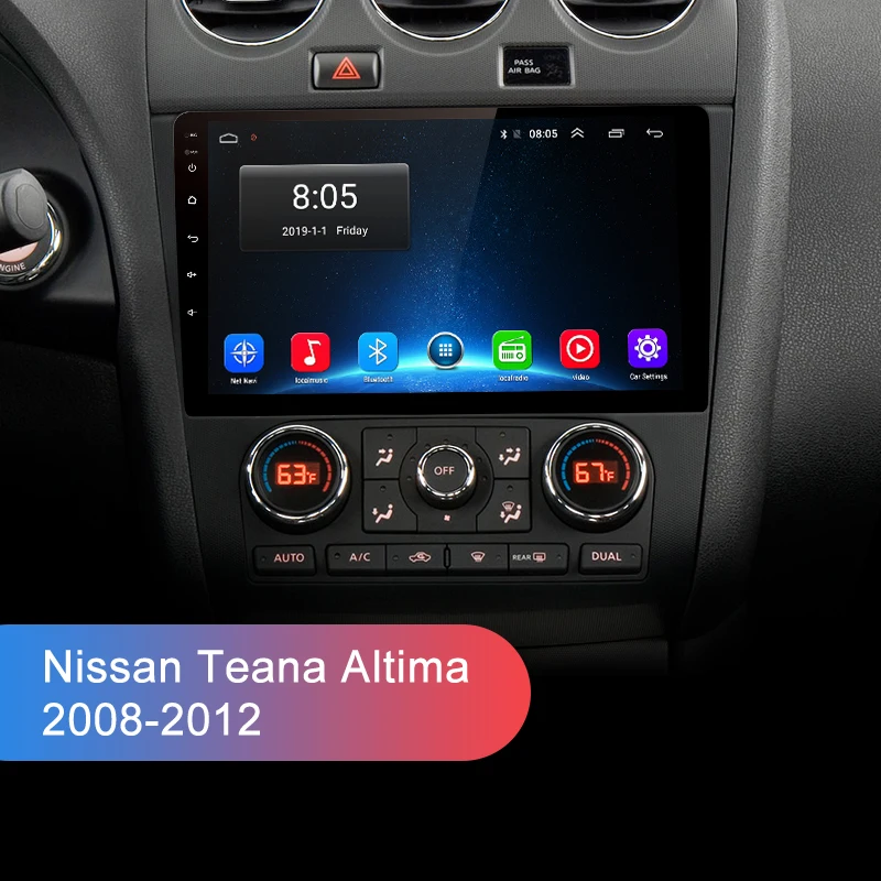 Junsun V1 2G+ 32G Android 9,0 для Nissan Teana Altima 2008-2012 автомобильный Радио Мультимедиа Видео плеер навигация gps RDS 2 din dvd