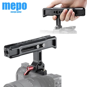 

DSLR Camera NATO General Slide Handle with 1/4 and 3/8 thread holes cold shoe Mount for Monitor Sony Nikon Cameras Top Handgrip