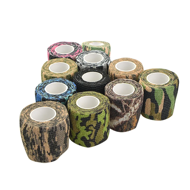2pcs Camo Wrap Self-adhesive Airsoft Camouflage Stealth Tape For Hunting New