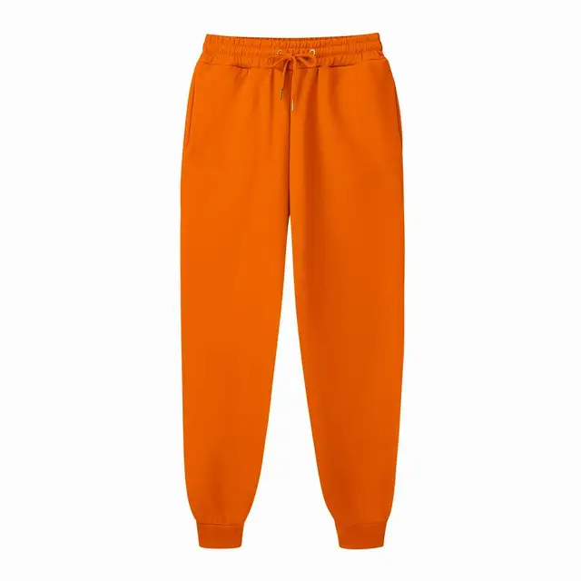 2020 Fashion Fleece Casual Joggers Women Hip Hop High Waist Baggy Sweatpants Running Jogging Sport Pants Trousers Streetwear Orange