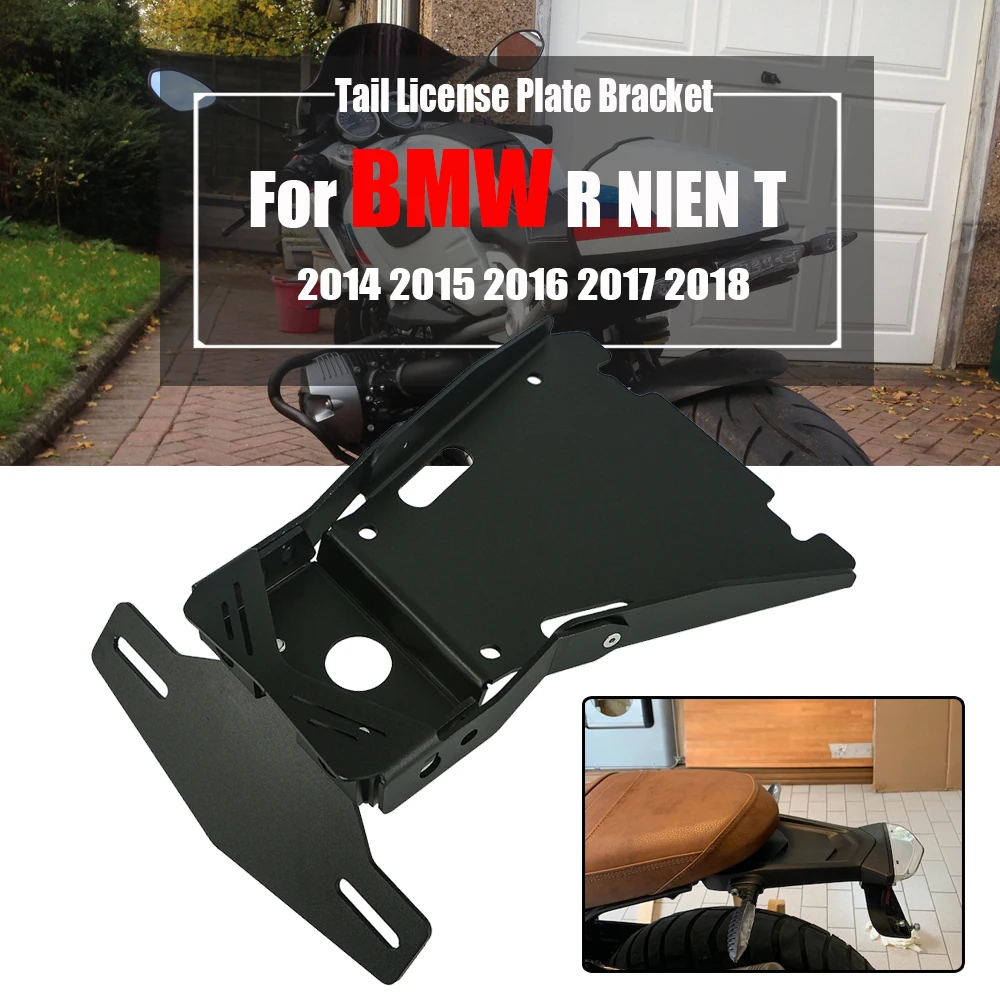 For BMW R NINET NINE T 9T R9T Racer Scramble urban 2014-2019 Motorcycle Tail Mount License Plate Bracket Rear Holder Accessories