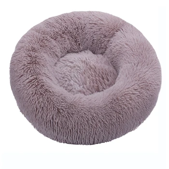 

40-100cm Washable Sleep Soft Cat Dog Bed Warm Round Kennel Comfortable Calm Pet Bed Small Medium Large Dog Cushion Mat House