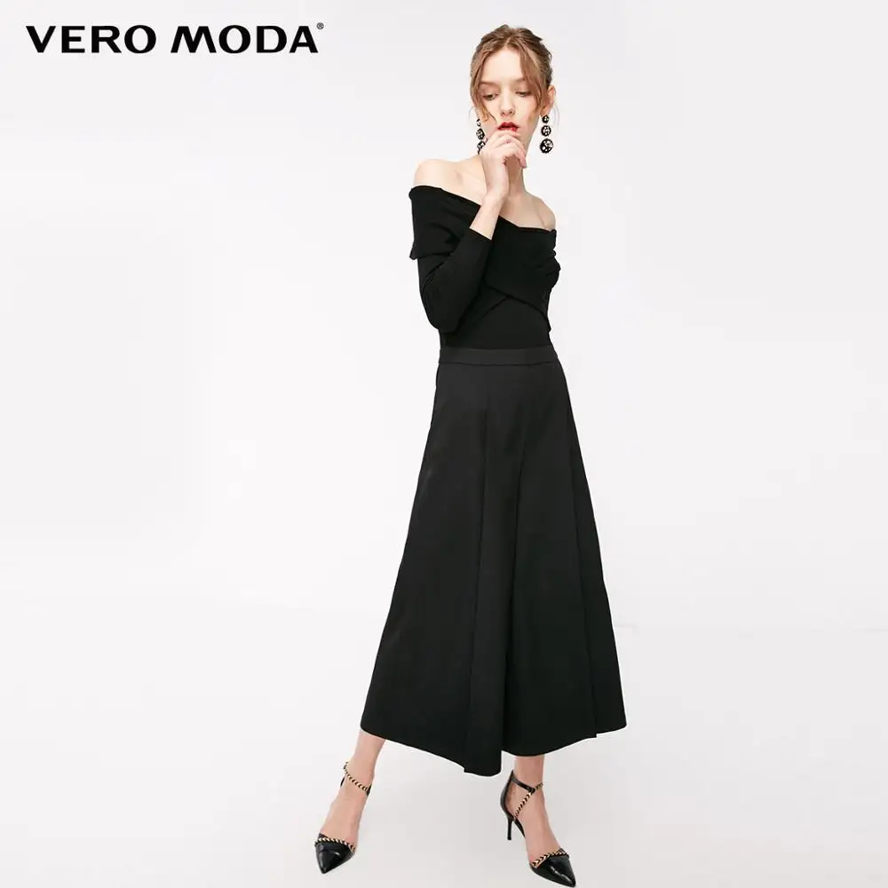 Vero Moda женский OL стиль кружева v-образным вырезом 3/4 рукавом Комбинезон | 31919X501 - Цвет: S59 Black