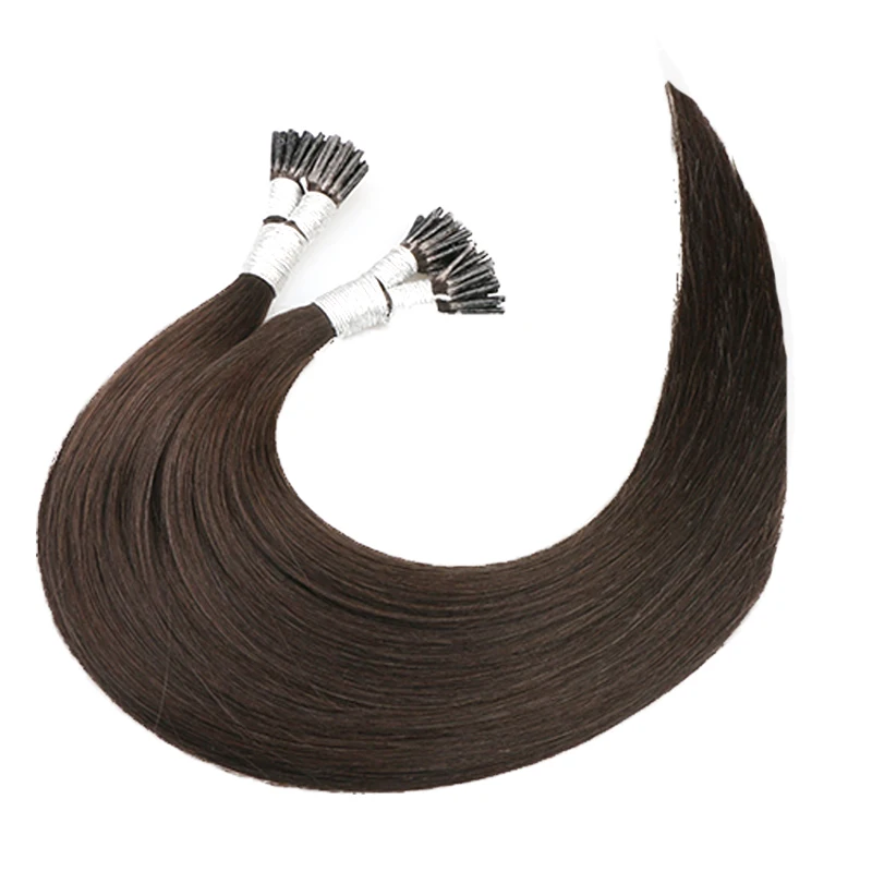 Straight Machine Remy Hair I Tip Keratin Pre bonded Hair Extensions (1)