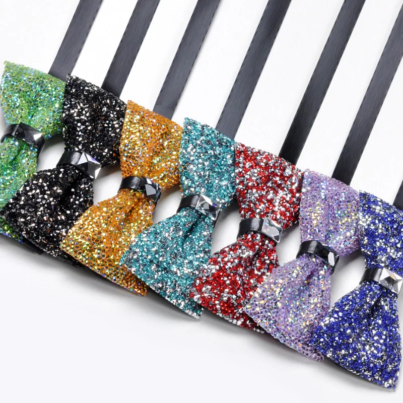 Gypsophila Хрустальный галстук-бабочка высшего класса для мужчин и женщин, подарки для жениха, жениха, шафера, платье, бизнес, свадебное представление, трендовый корейский галстук-бабочка