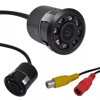 

ES warehouse Car 8 LEDs Rear View Camera with Night Vision Vehicle Camera Cam 170 Degree Angle Lens