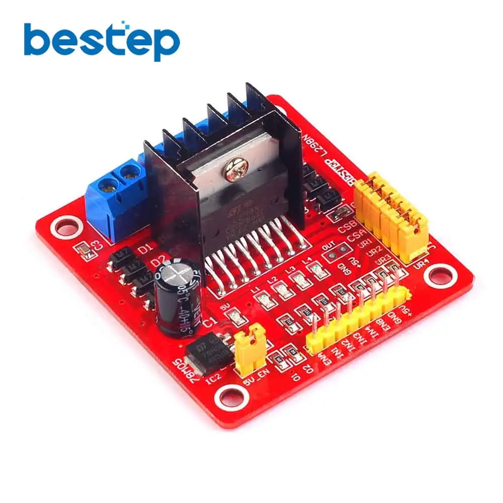 L298N Dc Driver Del Motore Modulo Doppia H Ponte Dc Motoe Modulo Driver Bordo Di Driver Del Motore Passo-Passo Per Arduino Pic Avr