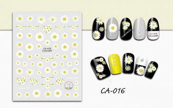

3D Stickers for Nails Chrysanthemum Flowers Nails Art Decoration Manicure Sticker Decals Slider Nail Foil Tips Accessories