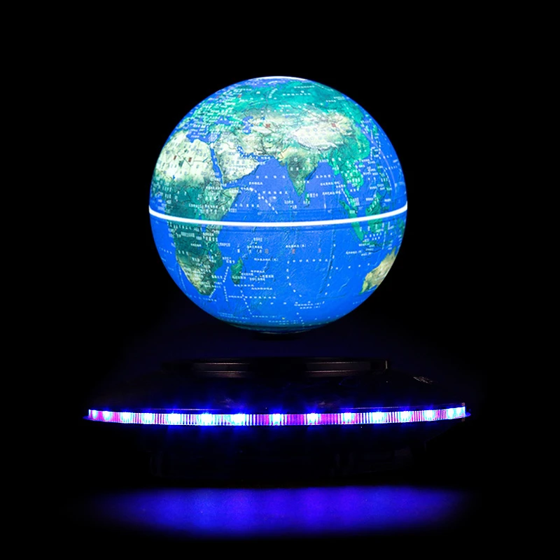 

3D Night Light LED Floating Globe Magnetic Levitation World Map Kid Xmas Gift Office Foyer Study Bookcase Tellurion Decor Lamp