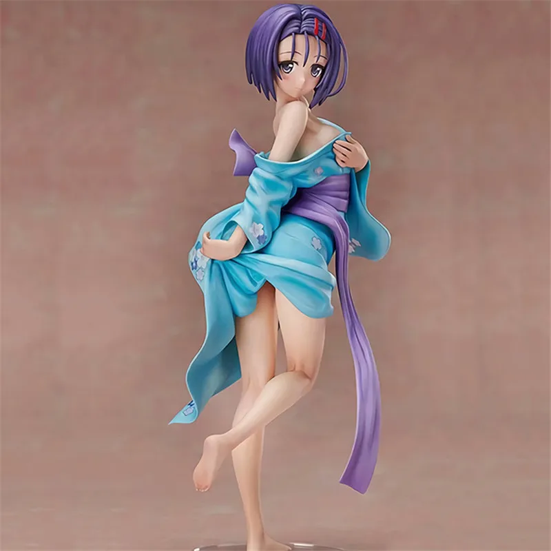 

19cm Anime To Love Ru Darkness Sexy Girl Haruna Sairenji Bath Dress sexy girls PVC Action Figure Collection Model Toy gift