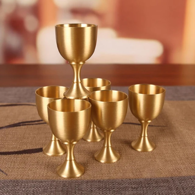 Brass Wine Glass Goblet With Long Stem