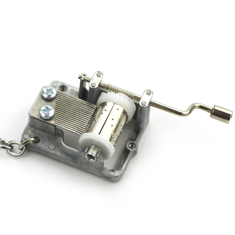 

Creativity Funny Hand Crank Music Box Keychain Unique Metal Music Box Key Chain Men Women Best Birthday Gifts for Her Him
