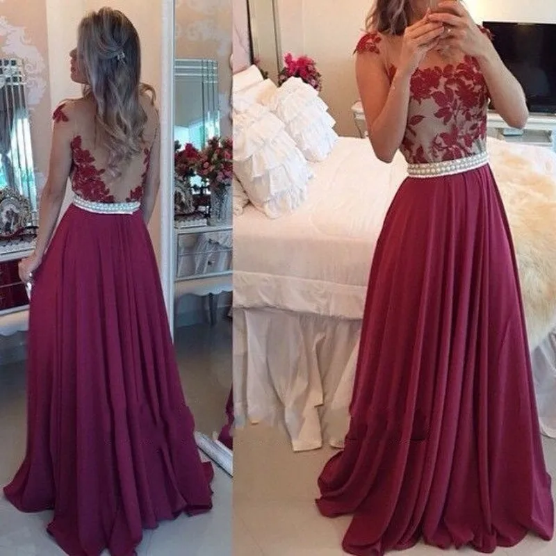 Новое модное Трендовое Платье De Soiree с прозрачными лямками и фиолетовыми жемчужинами, длинное строгое вечернее платье с v-образным вырезом на спине платья для матери невесты