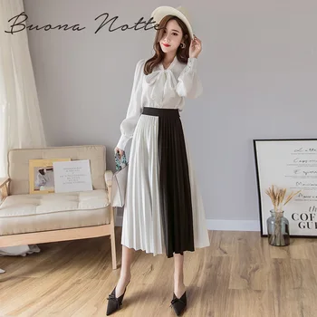 

2020 Tulle Pleated Long Skirt Women Summer Elastic Band High Waist Mesh Lace Warm Skirt Pink Black Maxi Office Skirt